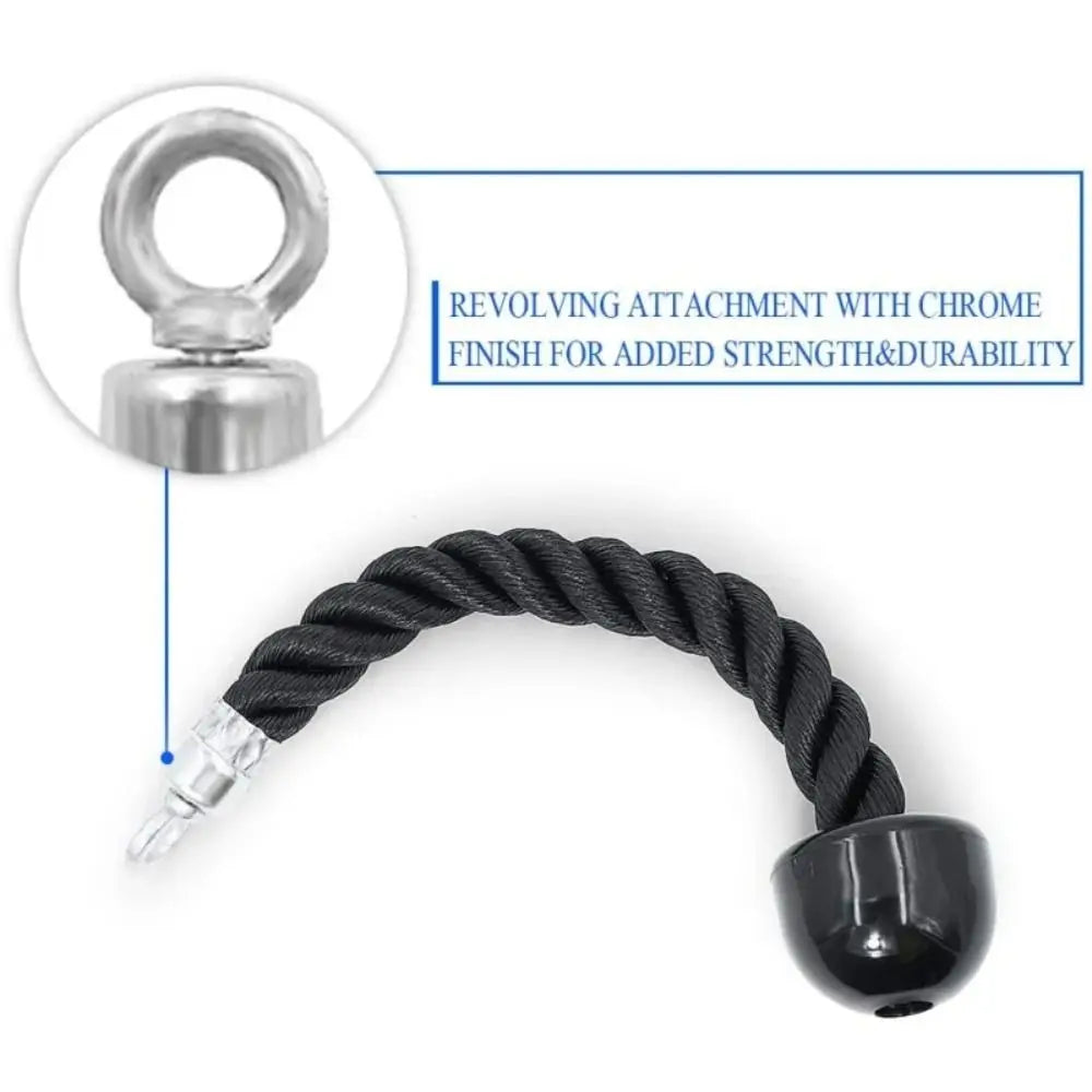 Single Handle Fitness Pull Rope – Triceps & Biceps Trainer Fitness Cable Attachment PLUSH