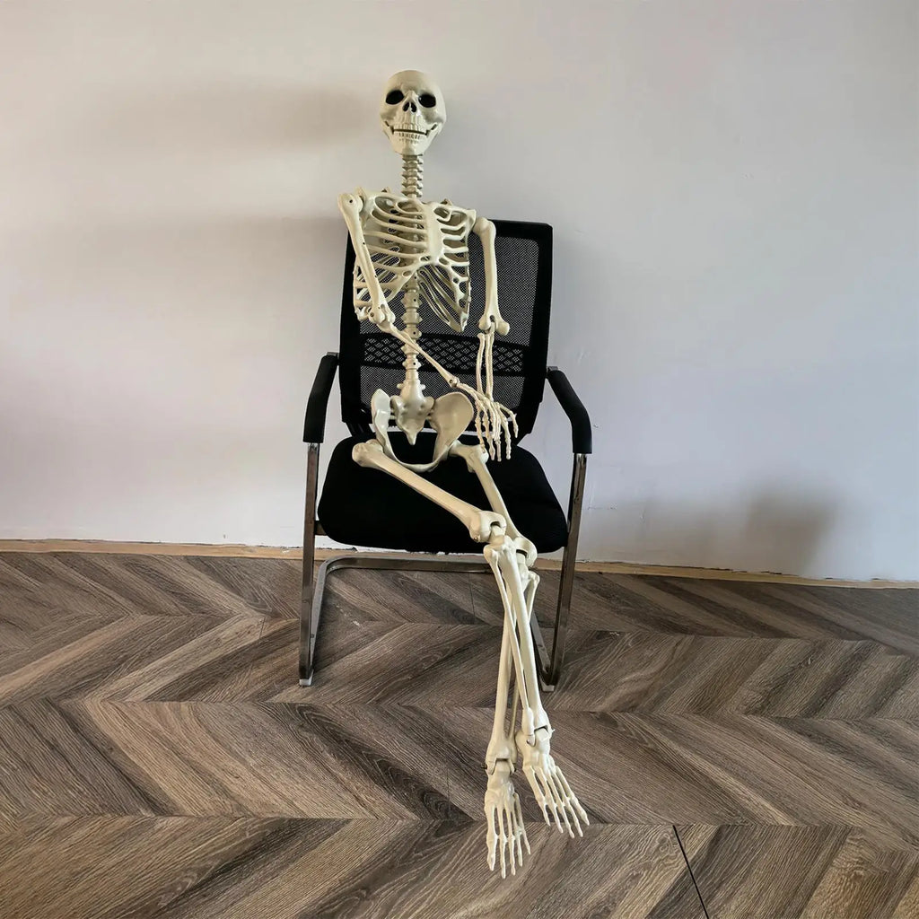 90cm Posable Halloween Skeleton Prop – Haunted House Decor Halloween Skeleton Prop PLUSH