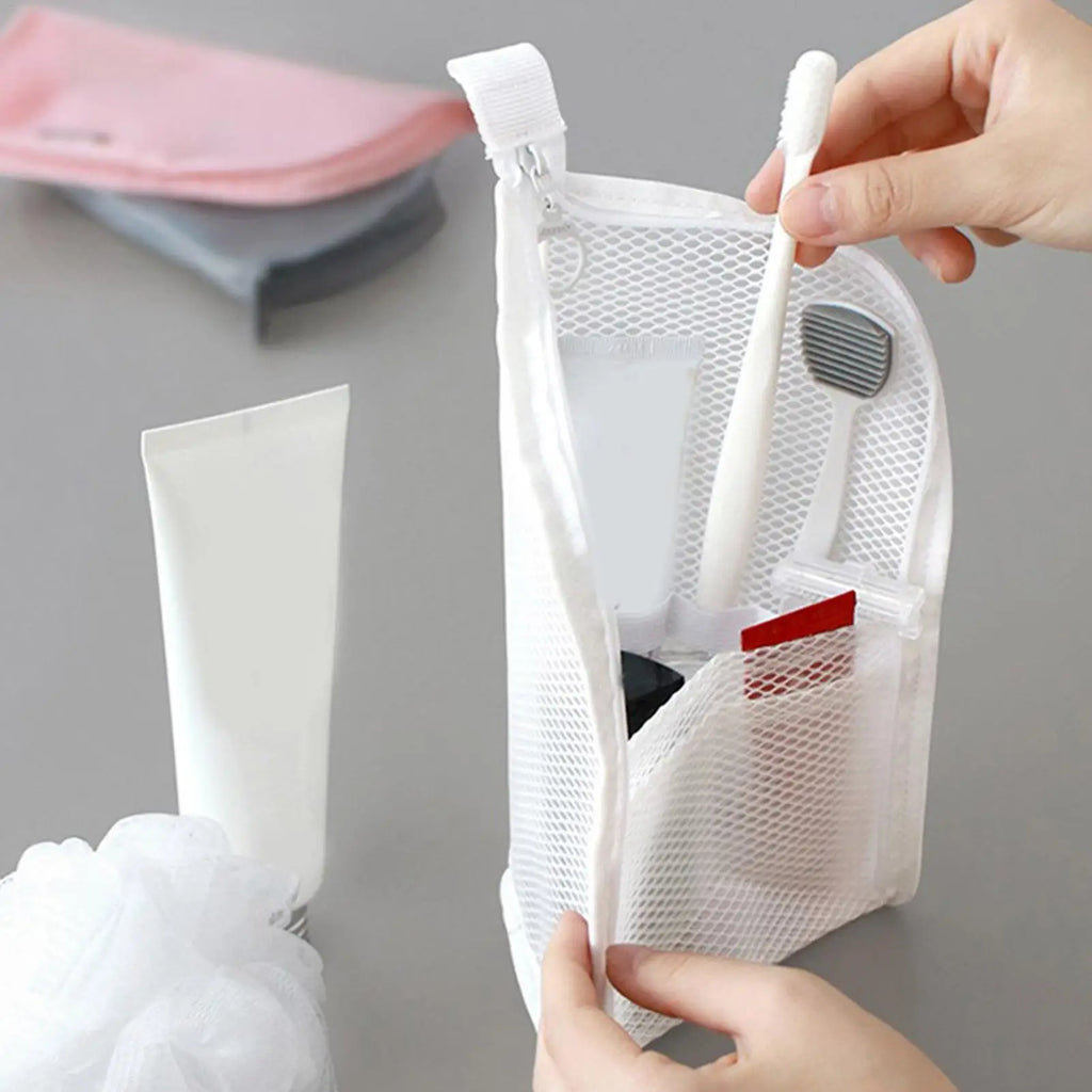 Waterproof Travel Toiletry Bag with Toothbrush Holder Travel Toiletry Bag PLUSH