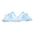Furry Cat Ears Headband & Hair Clips – Cosplay Lolita Set Cat Ears Headband PLUSH White Blue