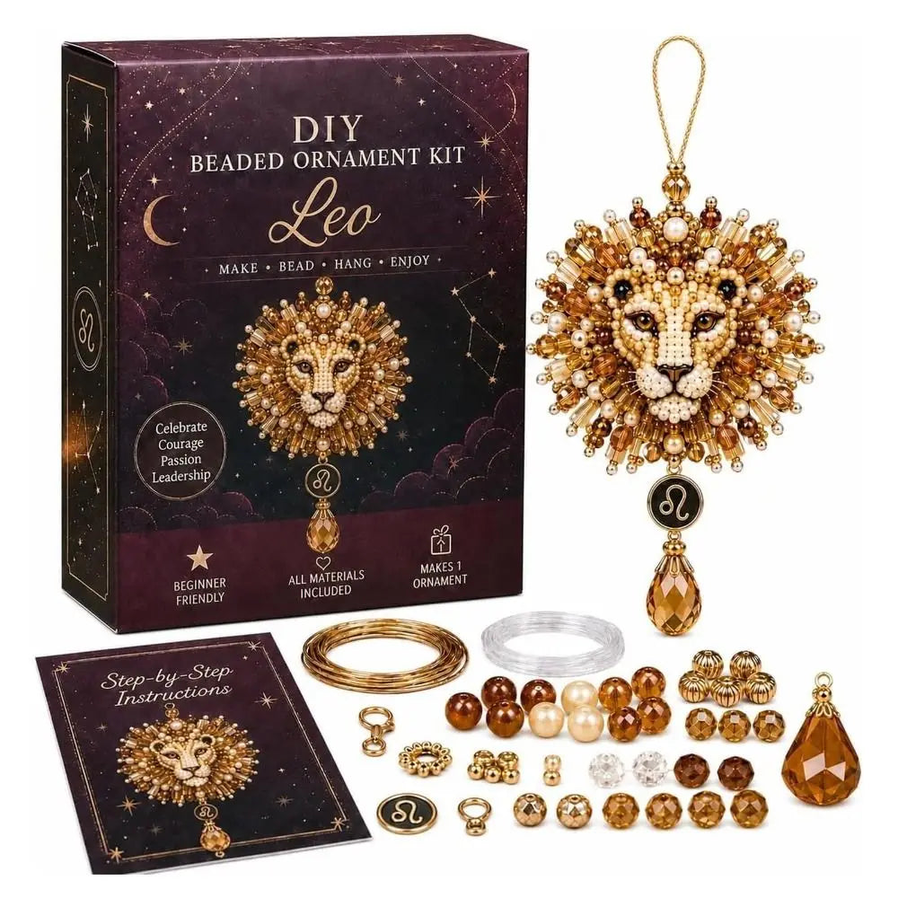 DIY Beaded Constellation Pendant Kit – Zodiac Bag Charm Craft DIY Jewelry Kit PLUSH Style 2