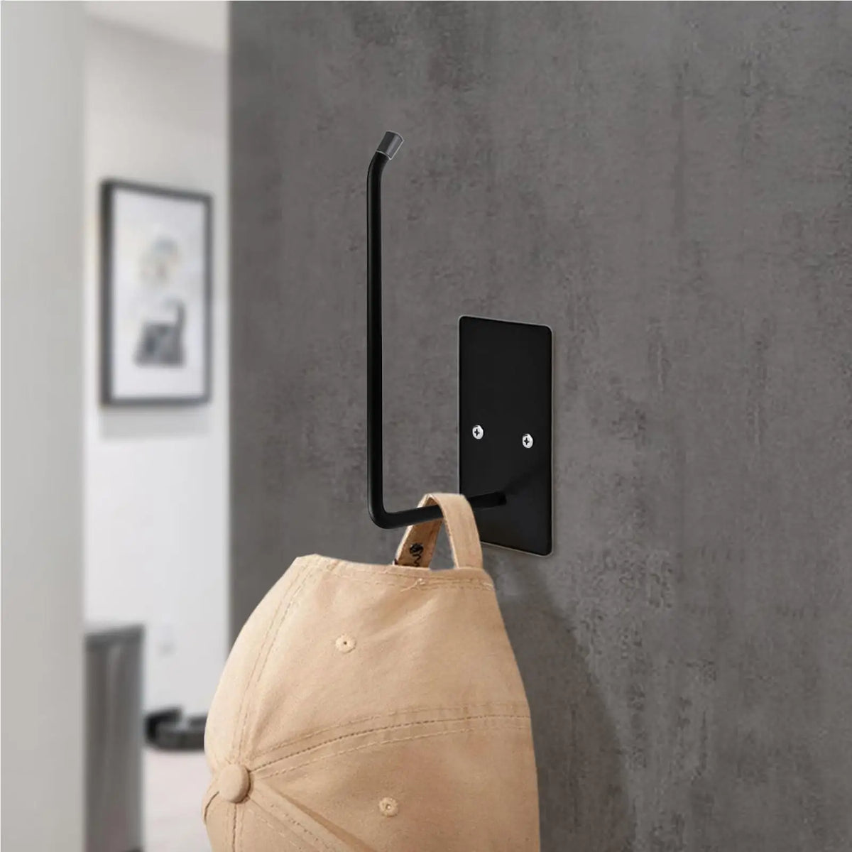 Adhesive Hat Rack Wall Hooks – No-Drill Cap Organizer Wall Hat Rack PLUSH
