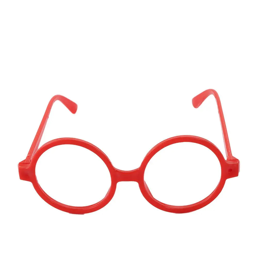 Round Fashion Glasses Frames – Lens-Free Kids Unisex PP Fashion Glasses Frame PLUSH