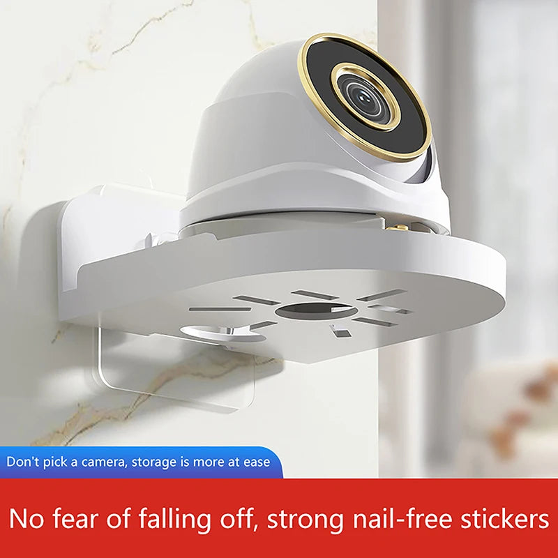 Drill-Free Security Camera Wall Mount Bracket – Self-Adhesive Camera Wall Bracket PLUSH