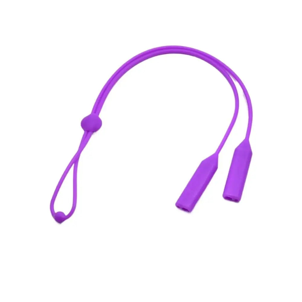 Silicone Glasses Strap Lanyard – Kids & Adults Eyewear Cord Eyewear Strap PLUSH purple