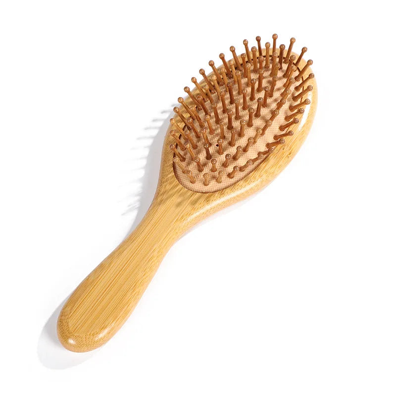 Bamboo Paddle Hair Brush – Detangler & Scalp Massager Bamboo Paddle Brush PLUSH M1 21.5X6.5CM