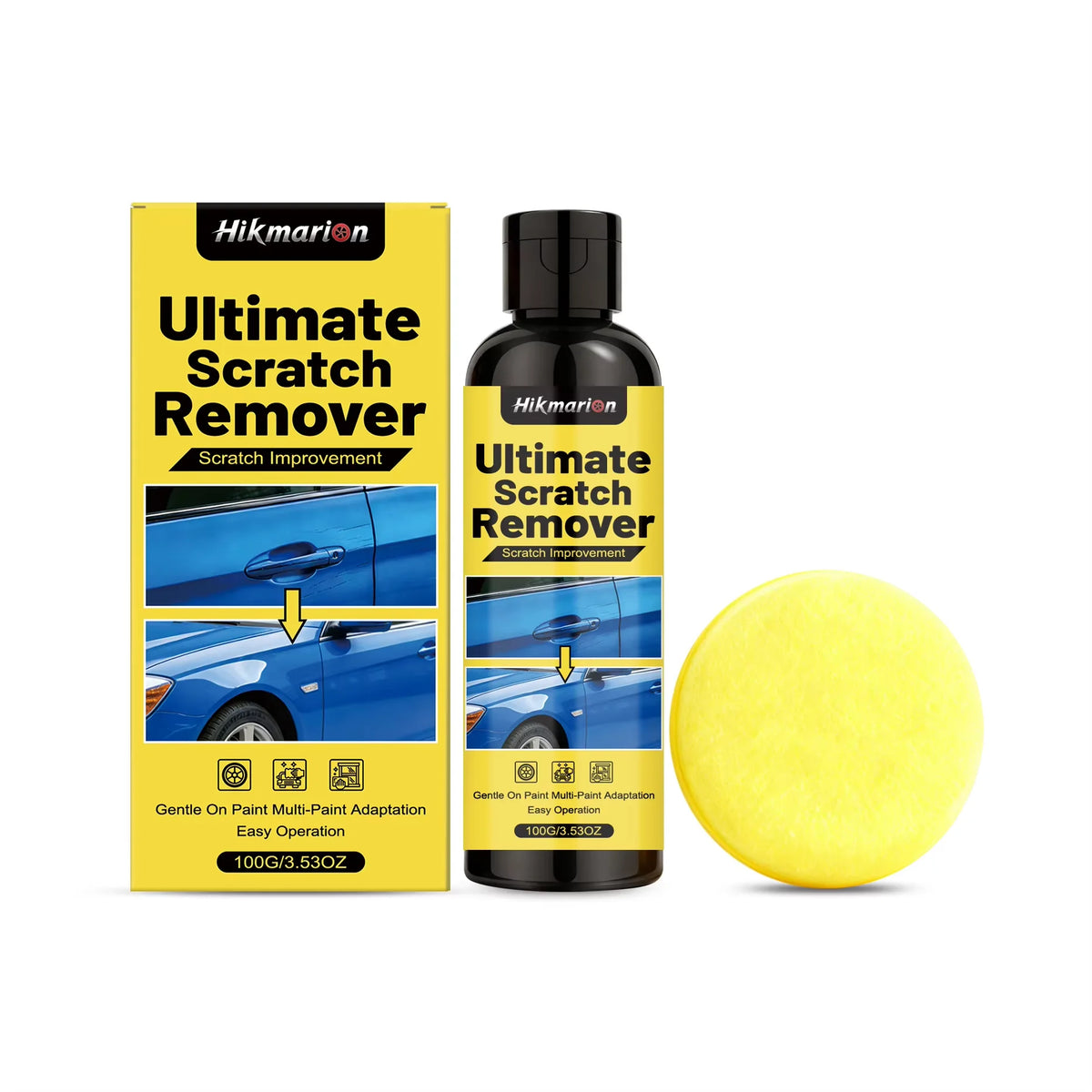 Hikmarion Car Scratch Repair Kit – Polishing Paste 100g Car Scratch Repair Kit PLUSH 1set In Boxed Same