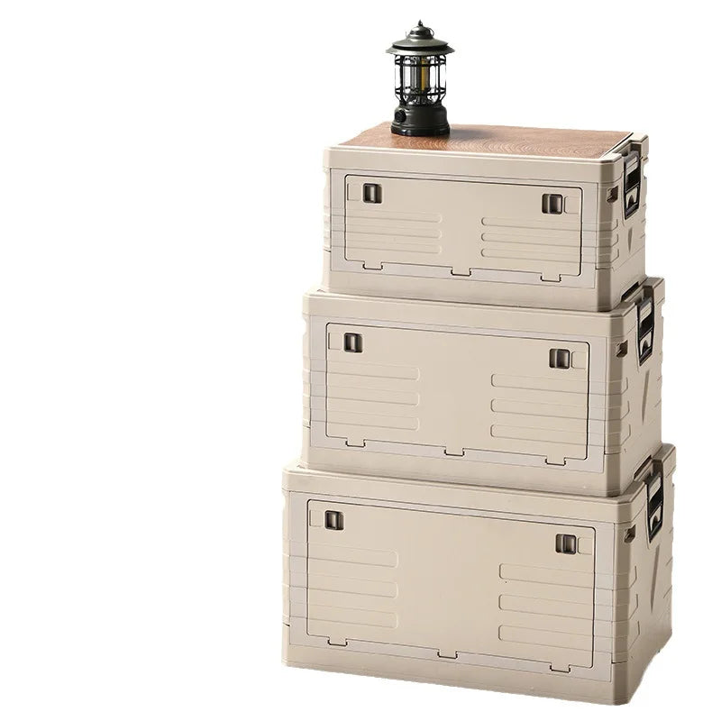 Foldable Camping Storage Box PP 47.5x29.5x23.5cm Flip Top Foldable Storage Box PLUSH