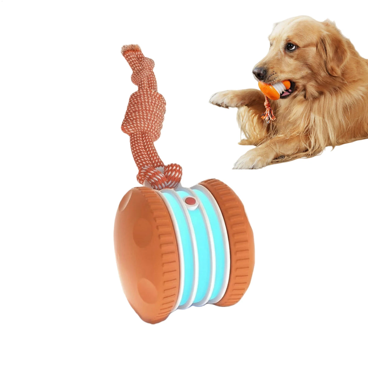 USB Rechargeable Auto-Rolling Interactive Cat Ball Toy Interactive Pet Toy PLUSH