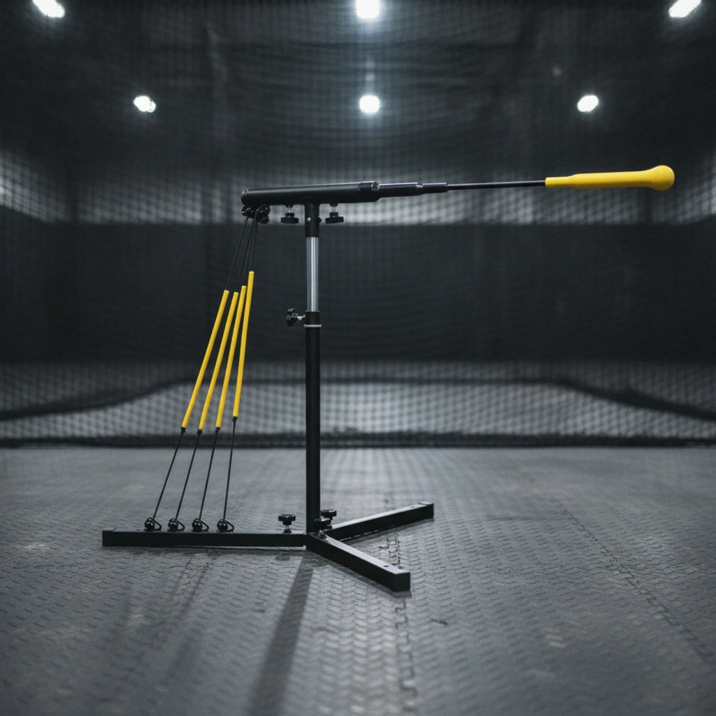 Baseball Training Stand with Hitting Arm – Batting Practice Tee Baseball Swing Trainer PLUSH