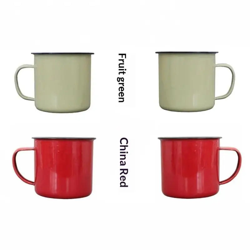 Enamel Coffee Mug Shatterproof Custom Logo – 5 Colors Enamel Coffee Mug PLUSH