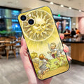 Moon Star Sun Tarot iPhone Case – Shockproof Silicone Cover iPhone Silicone Case PLUSH style 11 For iPhone 15 ProMax