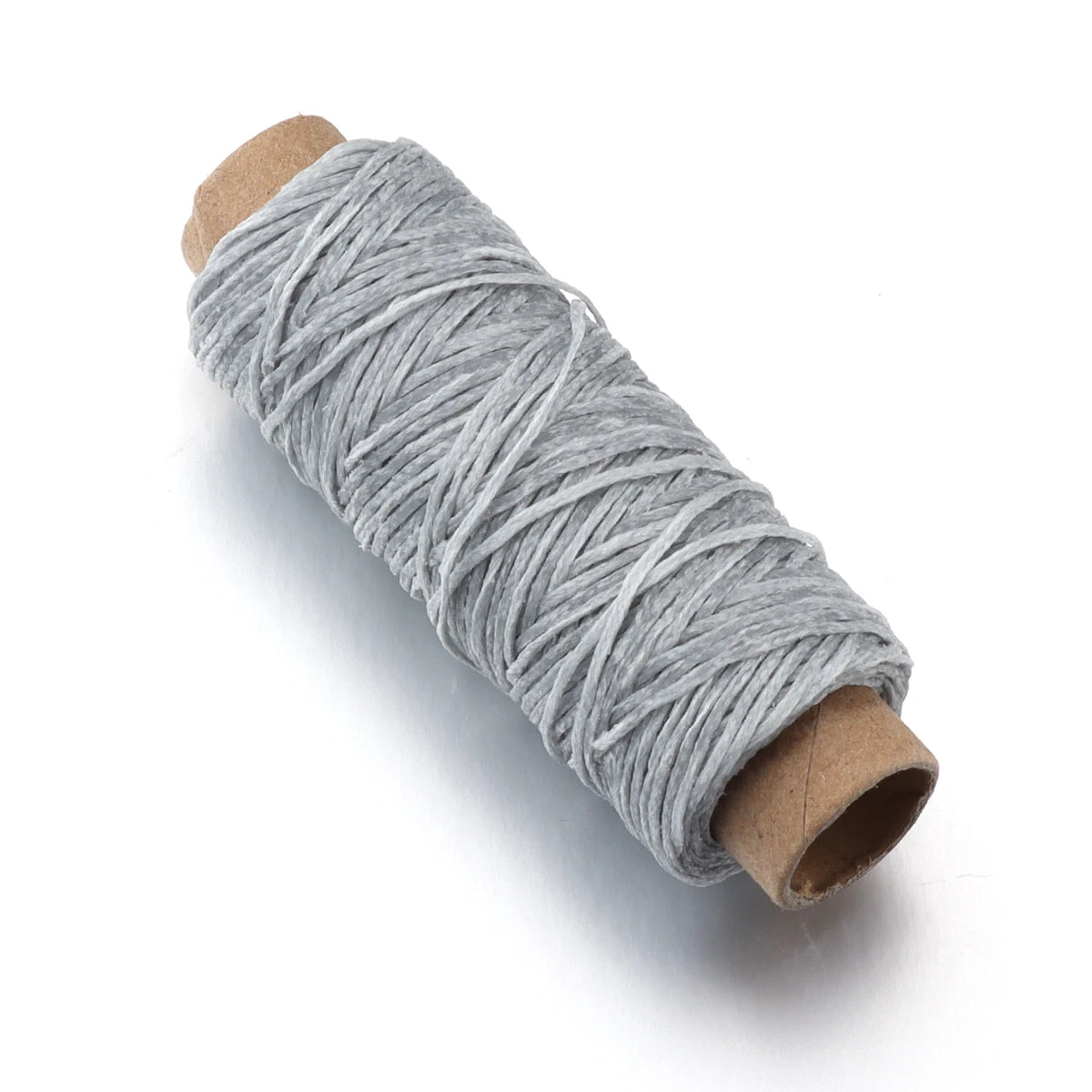 50 Yards 1mm Flat Waxed Thread – Leather, Bookbinding & DIY Waxed Craft Thread PLUSH light gray