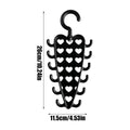 V-Shape 12-Hook Space Saving Closet Organizer Hanger Closet Organizer Hanger PLUSH Black