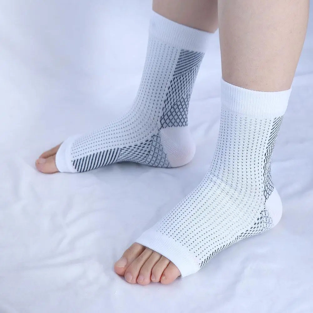 Foot Heel Compression Sleeve & Ankle Brace Support – 1 Pair Ankle Compression Sleeve PLUSH