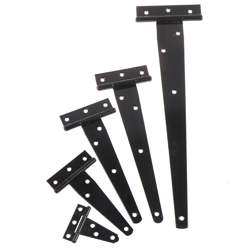 Black T-Shape Triangle Hinges – Cabinet, Gate & Shed Doors Door Hinge Hardware PLUSH