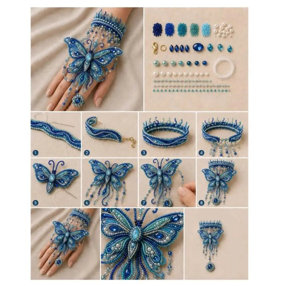 Ocean Animal Beaded Bracelet Weaving Kit – DIY Charm Bracelet DIY Bracelet Kit PLUSH