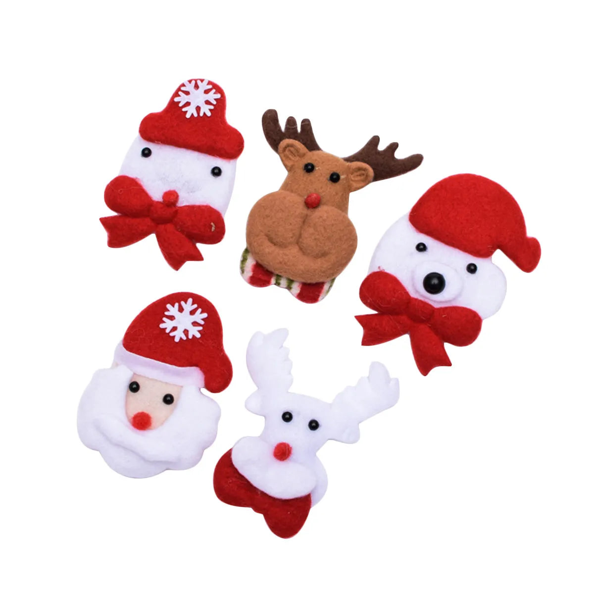 5pcs LED Santa Claus Luminous Pens – Christmas Party Props Novelty LED Pens PLUSH