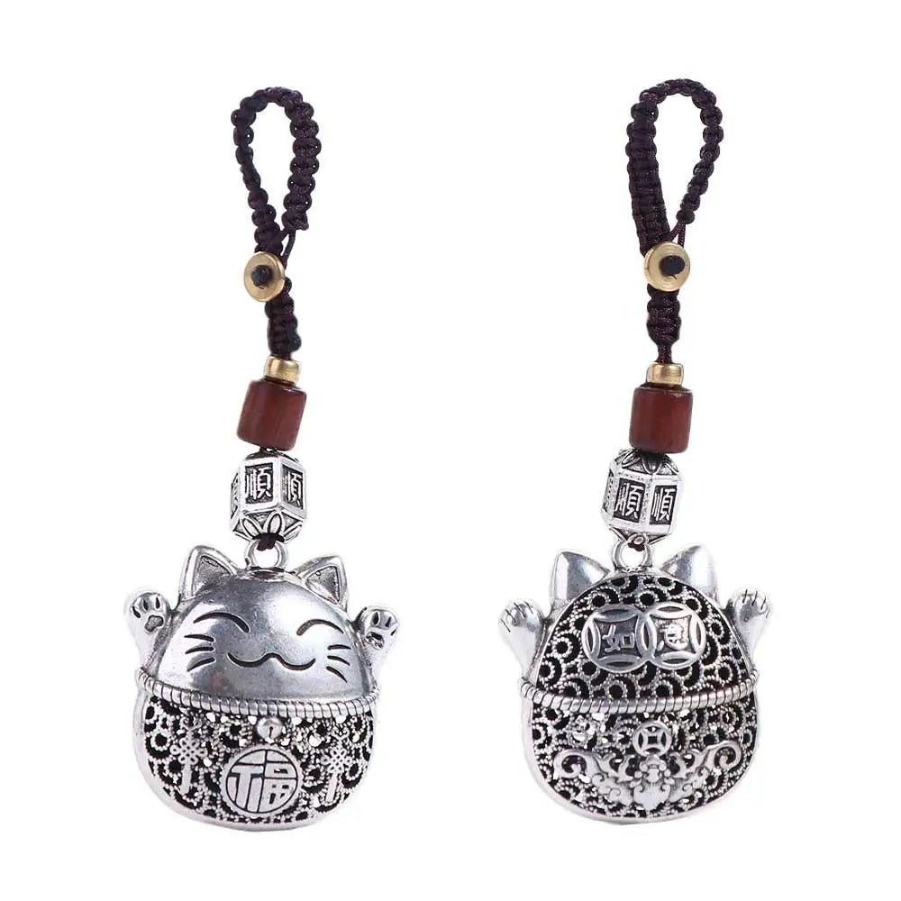 Maneki Neko Lucky Cat Key Chain – Chinese Style Charm Pendant Charm Key Chain PLUSH