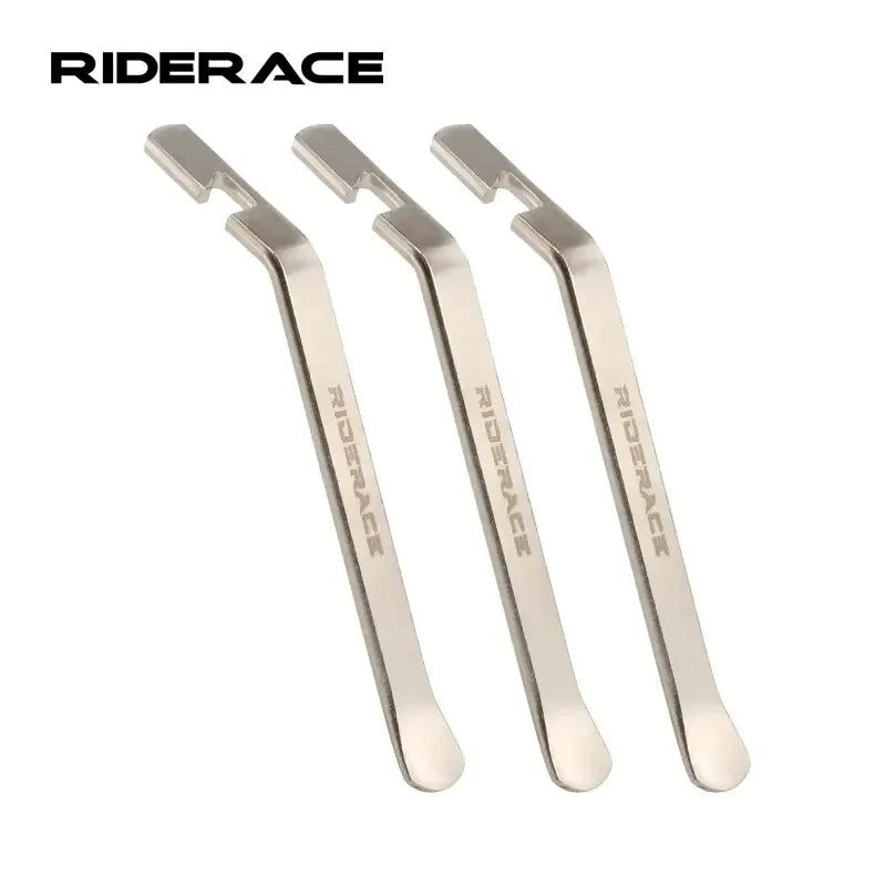 RIDERACE 3-Piece Bike Tire Lever Set – Carbon Steel Tyre Tool Bike Tire Lever PLUSH