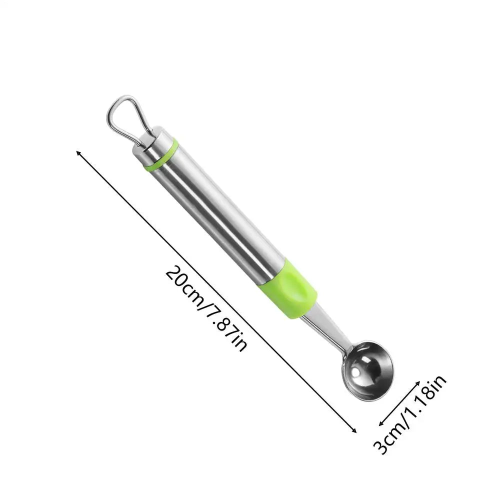 Stainless Steel Watermelon Baller Scoop – Fruit & Dessert Tool Fruit Baller Scoop PLUSH Green