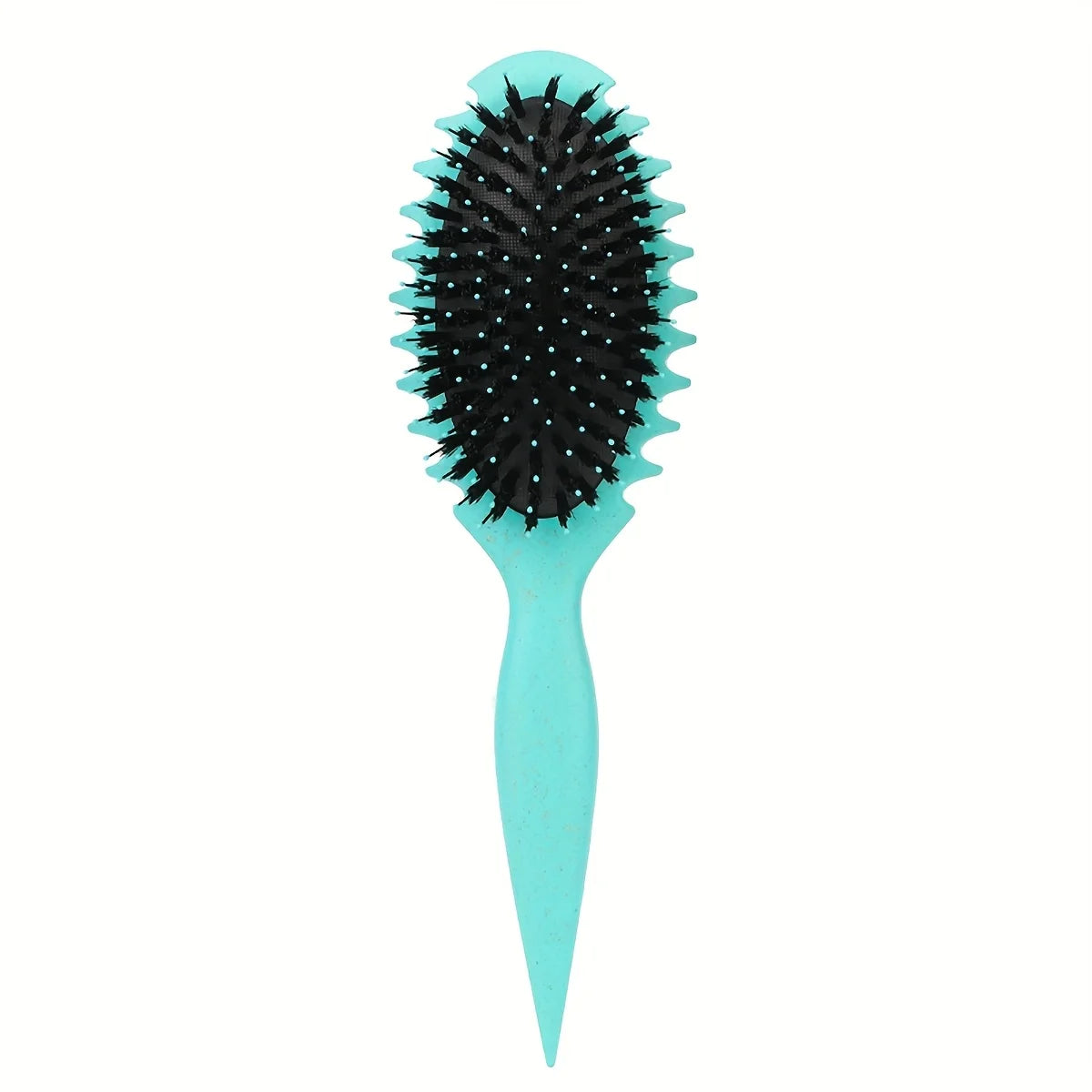 Candy Curl Defining Comb – Soft Bristle Wet Hair Brush Curl Defining Comb PLUSH green