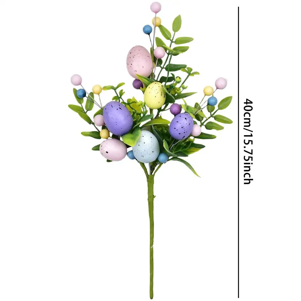 Artificial Easter Flower Spray Stems – Spring Floral Décor Easter Floral Decor PLUSH 1PC
