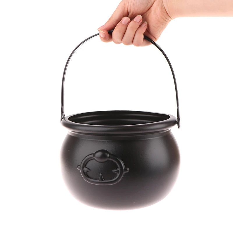 Large Witch Cauldron Candy Bucket – Halloween Table Décor Prop Halloween Decoration PLUSH onesize