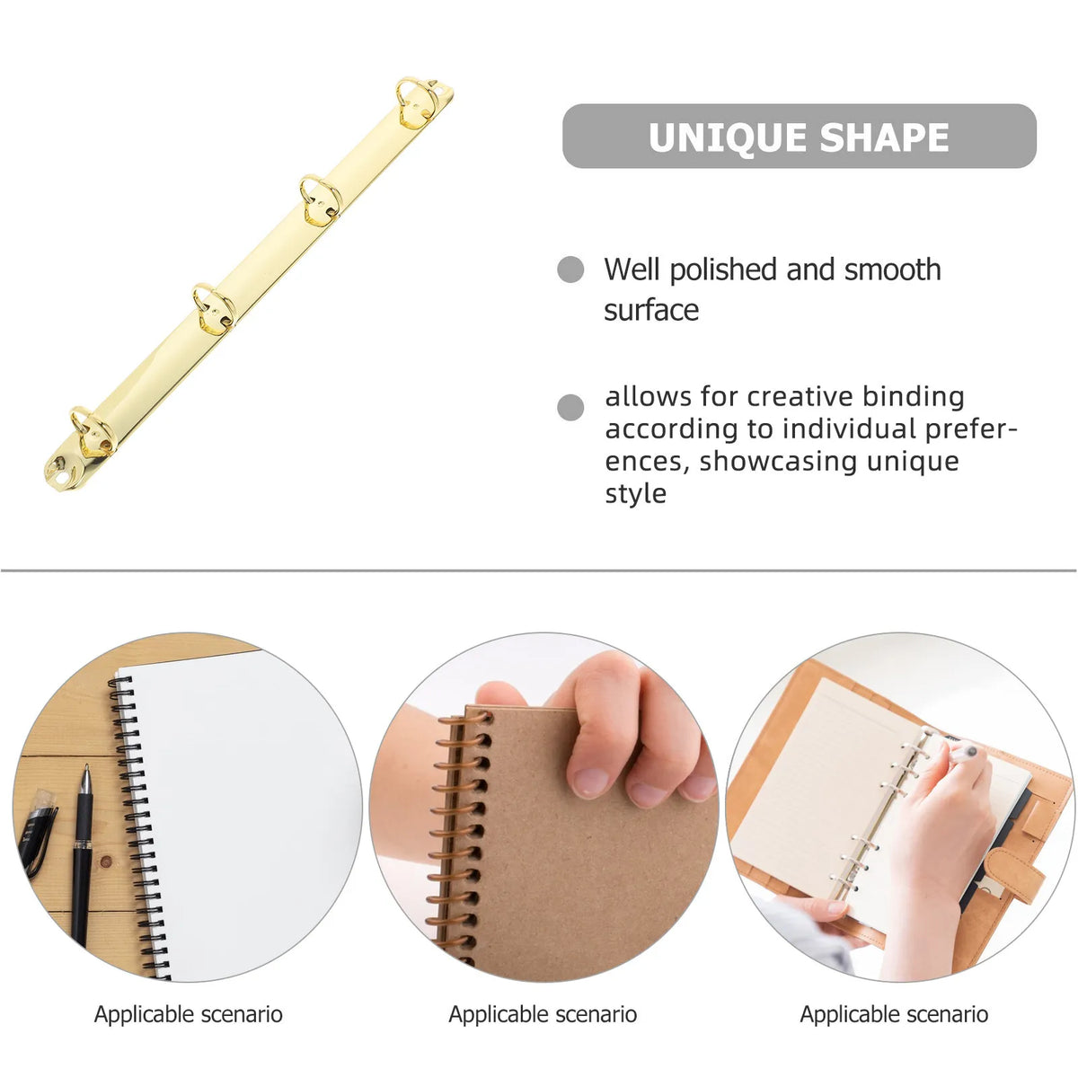 Metal 4-Ring Binder Mechanism A4 – Planner & Folder Organizer Ring Binder Mechanism PLUSH