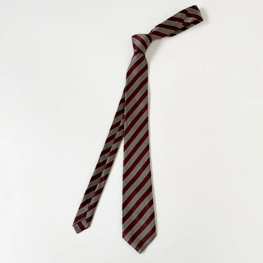 Y2K Korean Striped Necktie – Harajuku JK Uniform Style Fashion Necktie PLUSH