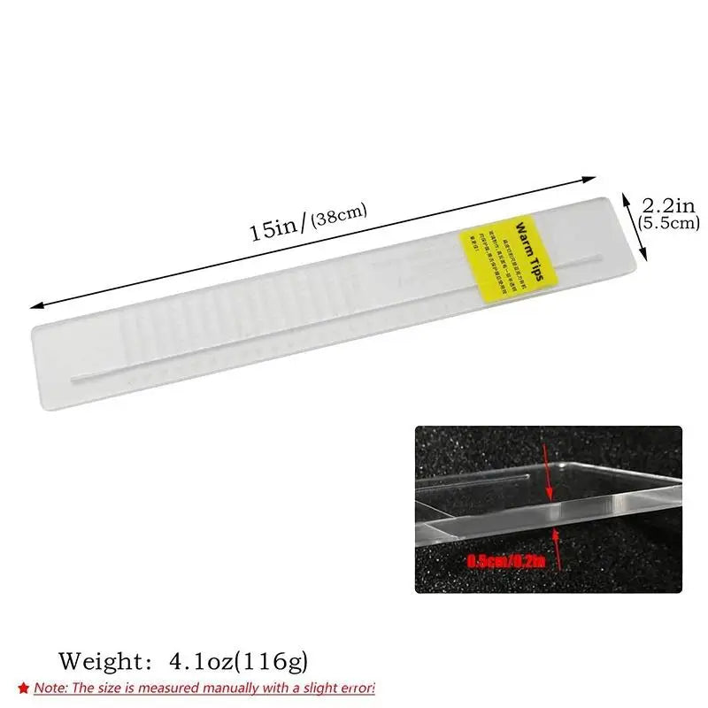 Slingshot Band Cutting Guide – Universal Ruler Board Tool Slingshot Cutting Guide PLUSH A2