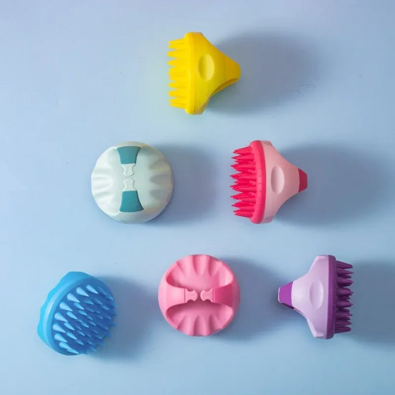 Silicone Scalp Massage Brush – Hair Washing Massager Comb Scalp Massage Brush PLUSH