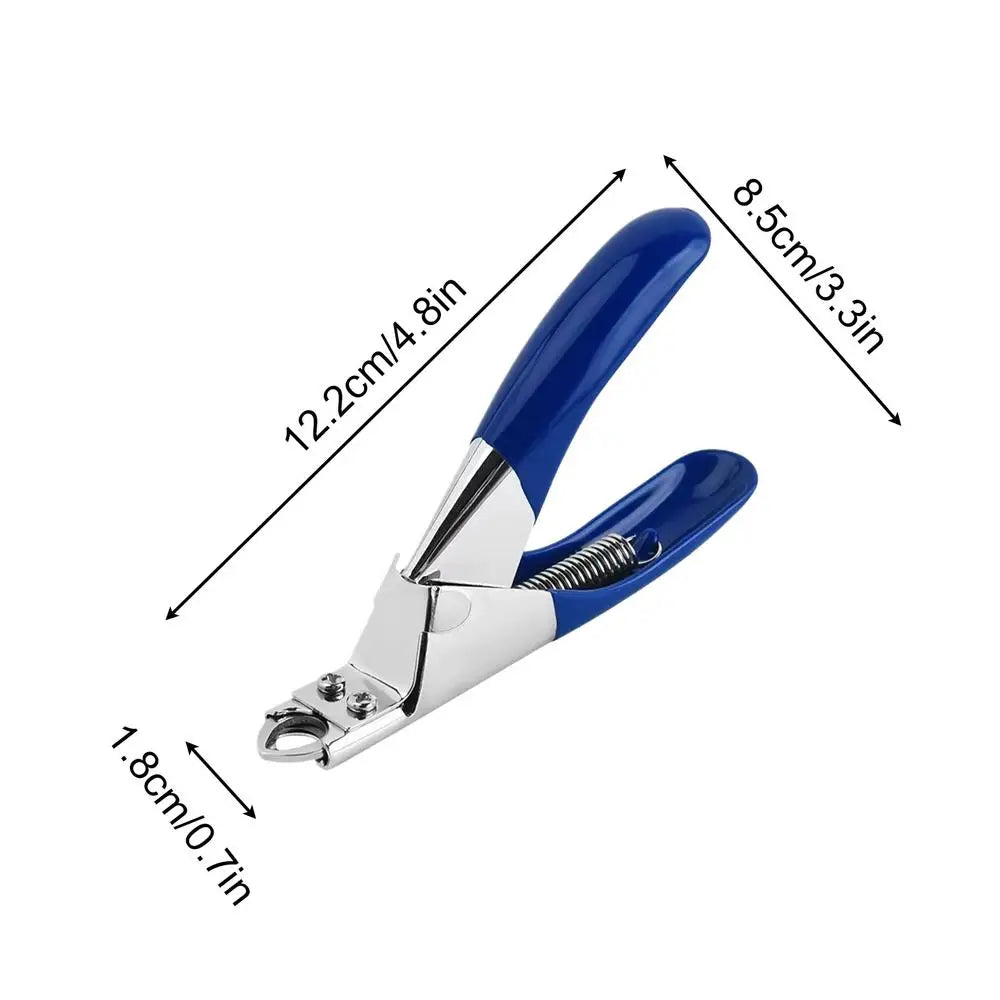 Stainless Steel Pet Nail Clipper for Dogs & Cats – 2-in-1 Pet Nail Clipper PLUSH Blue