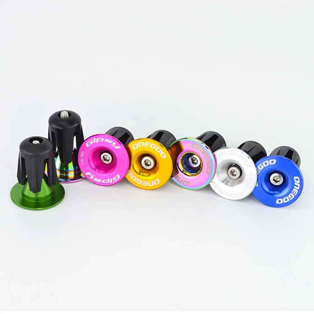 Alloy Bicycle Handlebar End Caps – Bar Plug Grips 1 Pair Handlebar End Caps PLUSH