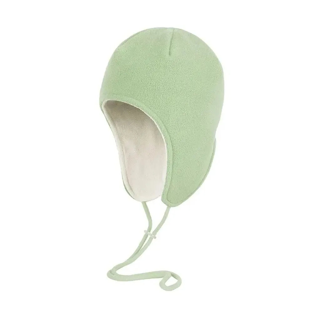 Windproof Fleece Ear Flap Hat – Adjustable Unisex Winter Cap Fleece Ear Flap Hat PLUSH Green