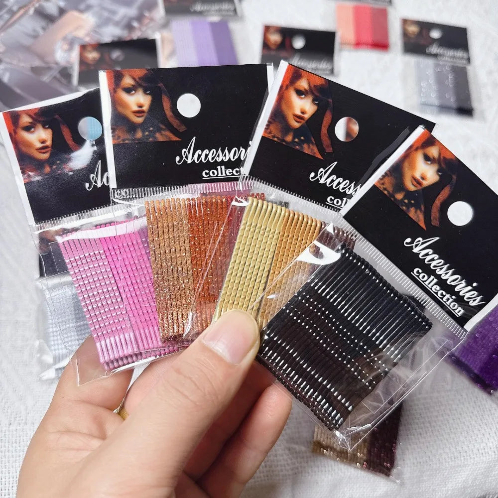 Glitter Metal Bobby Pins – Wavy Hair Side Clips, 20pcs Hair Clips & Pins PLUSH