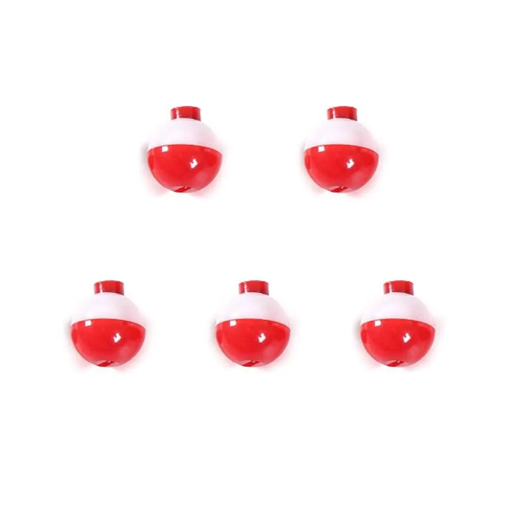 Red White Plastic Fishing Bobber Float Ball Set – 7 Sizes Fishing Bobber Set PLUSH 25mm-5pcs
