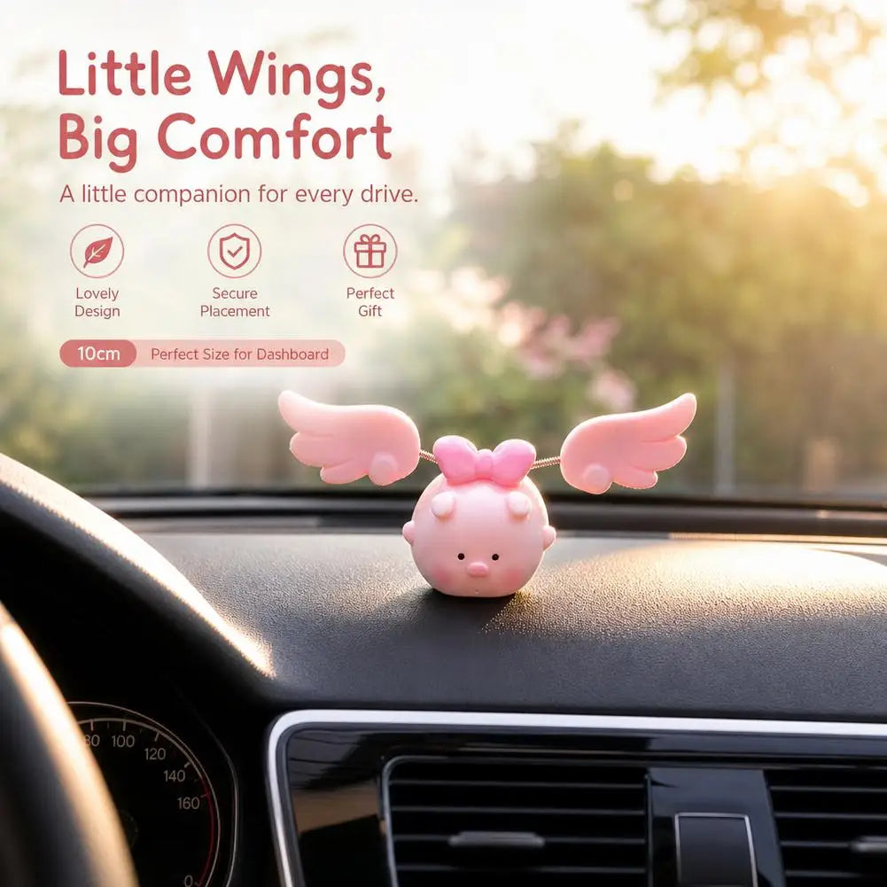 Pink Pig Resin Handlebar Ornament – Cute Scooter Decoration Vehicle Handlebar Ornament PLUSH