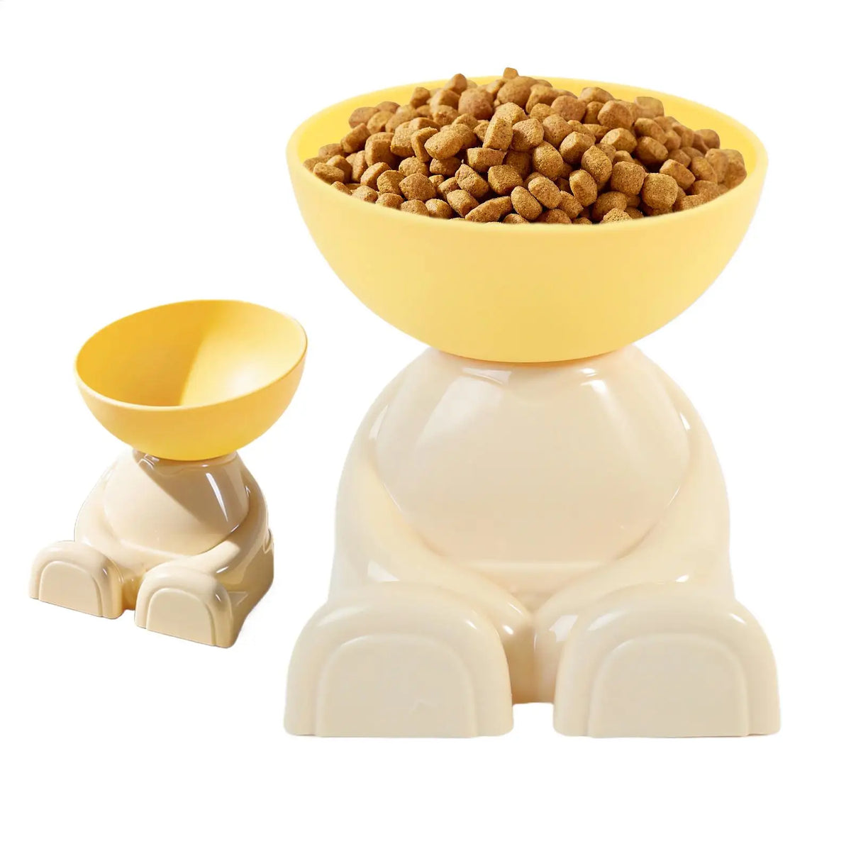 Tilted Elevated Pet Bowl – Non-Slip Cat & Dog Feeder Elevated Pet Bowl PLUSH
