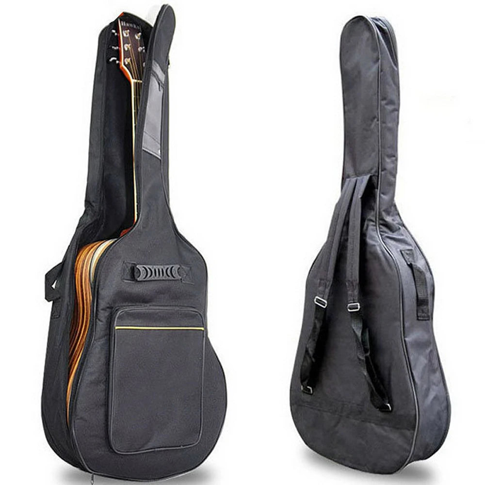 41" Waterproof Oxford Guitar Bag Backpack – Double Shoulder Straps Guitar Gig Bag PLUSH