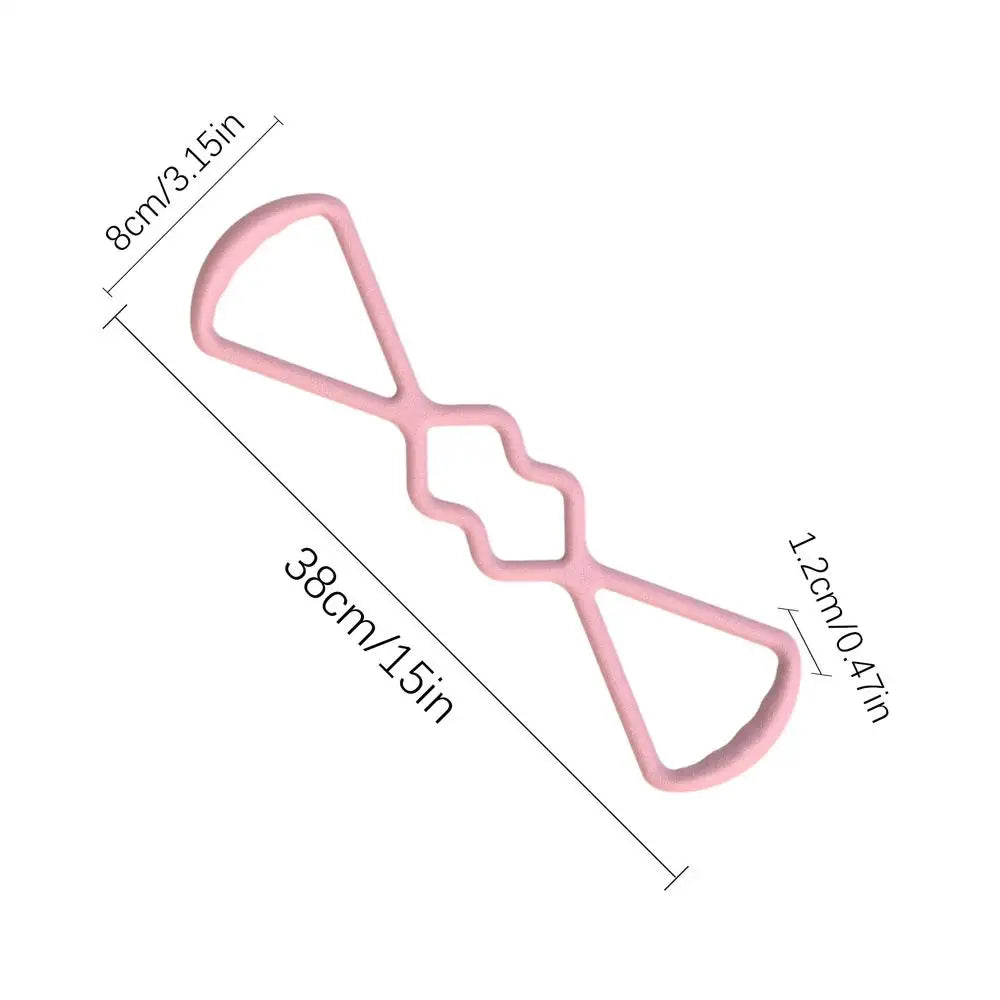 Figure 8 Resistance Band – Full Body Stretch & Strength Resistance Band PLUSH lightpink