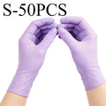 Purple Disposable Nitrile Gloves 50/100pcs – Powder Free Disposable Nitrile Gloves PLUSH S-50PCS