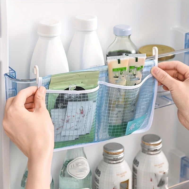 Refrigerator Hanging Storage Bag – Polyester Kitchen Organizer Kitchen Hanging Organizer PLUSH