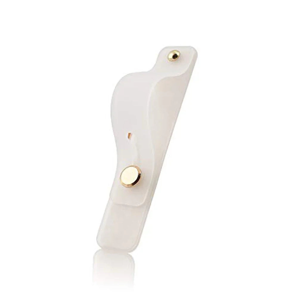 Universal Phone Grip Wrist Band, Finger Stand & Holder Phone Grip Stand PLUSH White