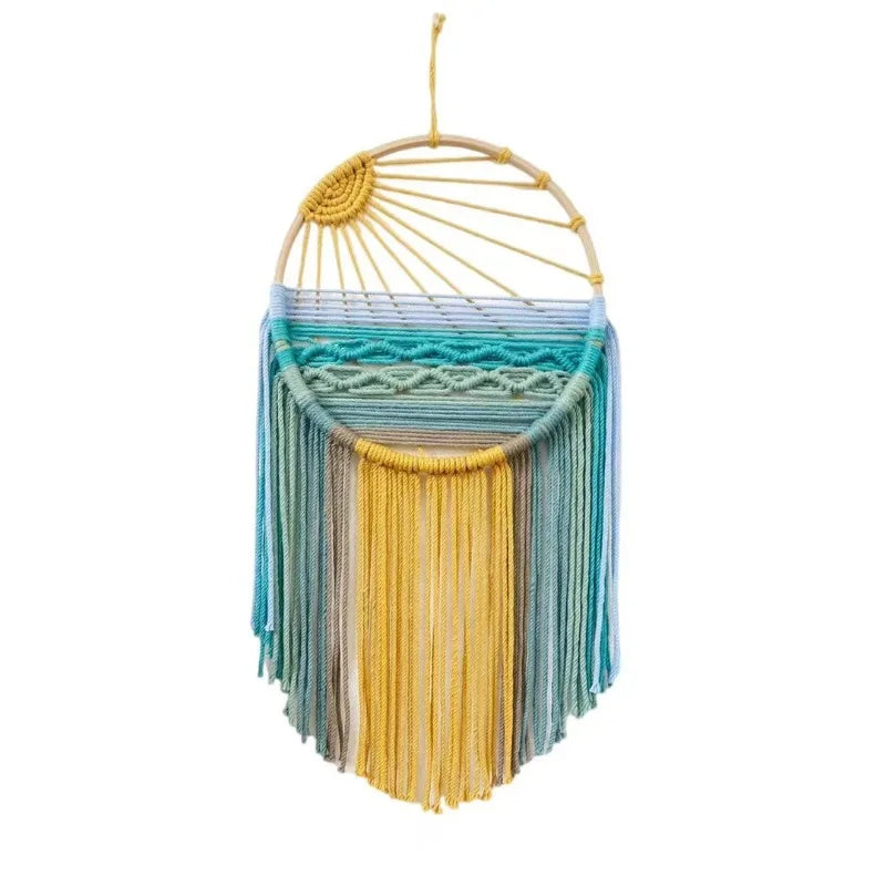 Bohemian Macrame Wall Hanging Tapestry – Boho Fringe Decor Macrame Wall Hanging PLUSH