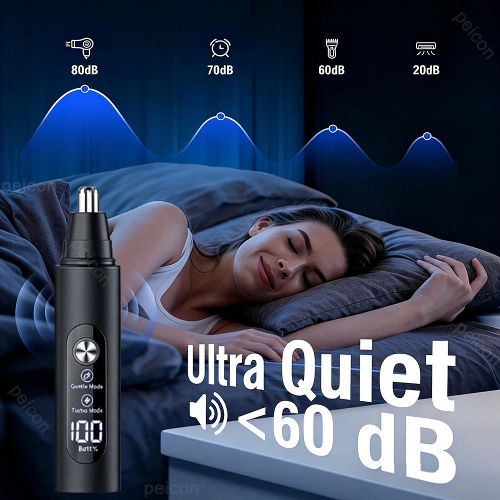 Raugee Electric Nose & Ear Hair Trimmer – USB Rechargeable Electric Hair Trimmer PLUSH
