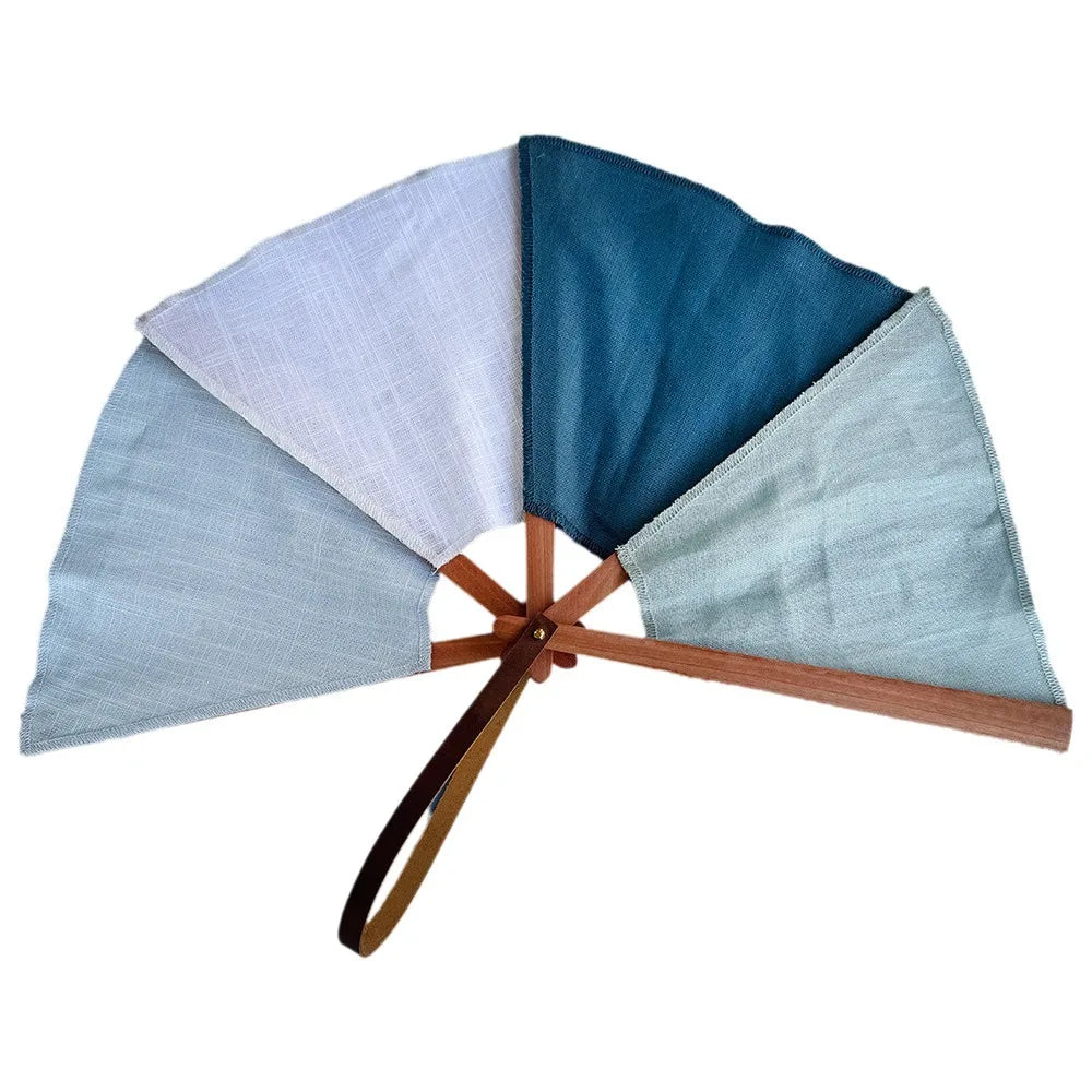 Handmade Embroidered Spanish Folding Fan – Vintage Portable Fan Folding Hand Fan PLUSH Style C