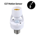 PIR Motion Sensor E27 E26 Lamp Base Socket Adapter 85-265V Motion Sensor Socket PLUSH Default Title