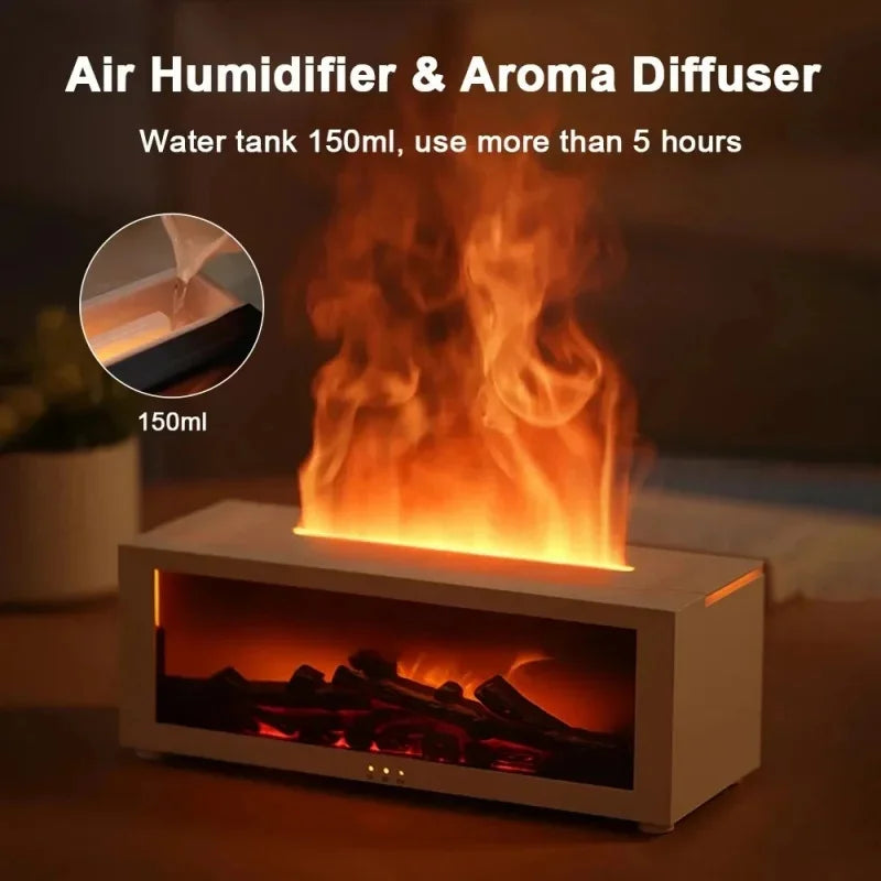 Flame Aroma Diffuser Humidifier – 7 LED Colors & Remote Aroma Diffuser Humidifier PLUSH