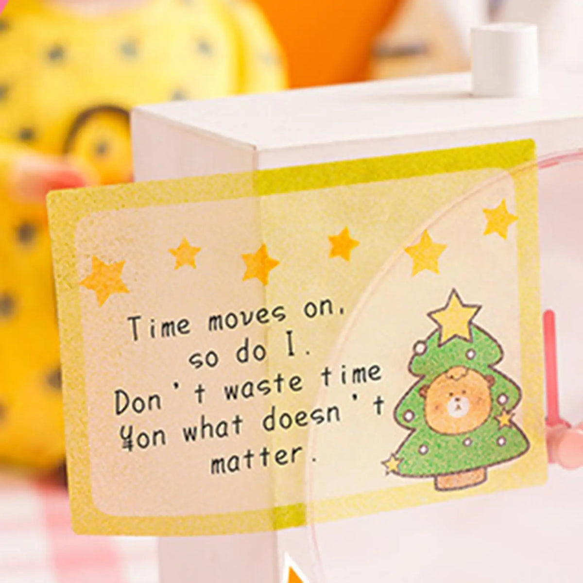 120 Sheets Transparent Pearlescent Glitter Sticky Notes – 6 Designs Glitter Sticky Notes PLUSH
